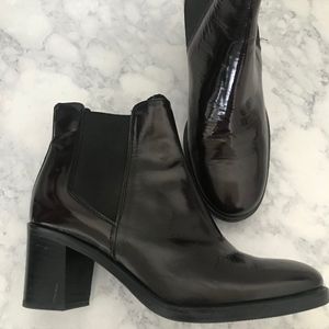 Italian Designer Leather boots size 6
